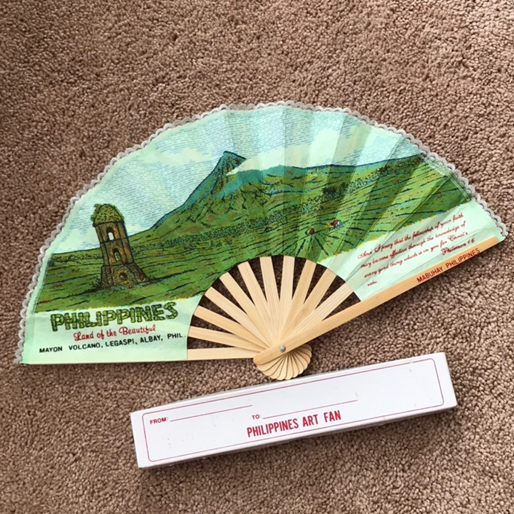 PHILIPPINES Souvenir Art Fan